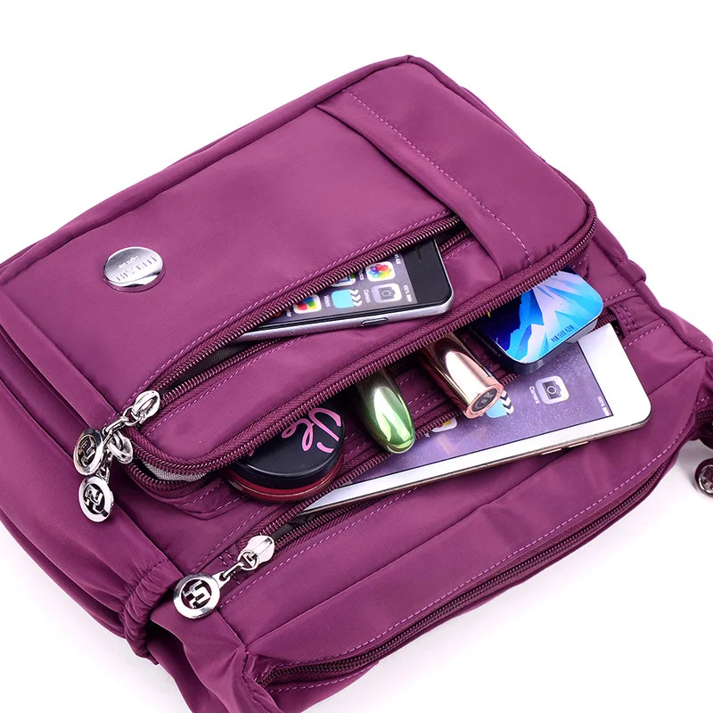 

Jielangshi Nylon Waterproof Shoulder Bag Large Capacity Multi-Compartment Oblique Bag Casual Versatile WOMEN'S Bag