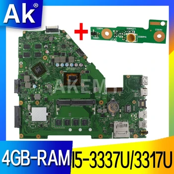 

AK X550CC X550VB Laptop motherboard For Asus A550C X550CL R510C Test original mainboard 4G RAM I5-3337U/3317U CPU GT720M