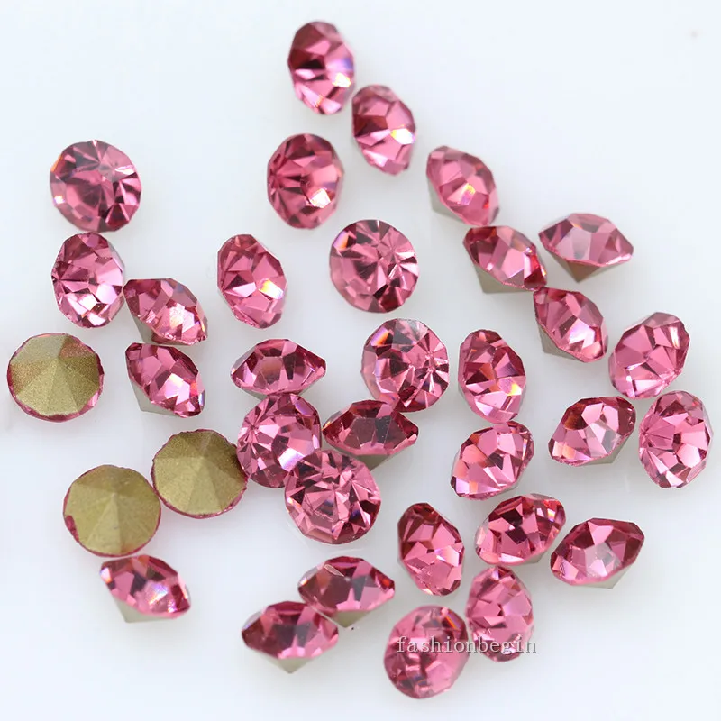36/144p ss38 8mm Czech Crystal beads glass Rhinestone jewels Point Back Nail Art 