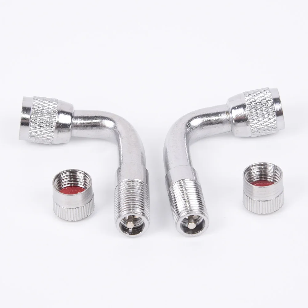 

Motorcycle Bike Tyre Valve Extension Adapter 90 Degree Angle Tire Stem Extender