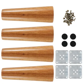 

1 Set Nordic style Table Feet Furniture Legs Oak Solid Wood Sofa Cabinet Foot