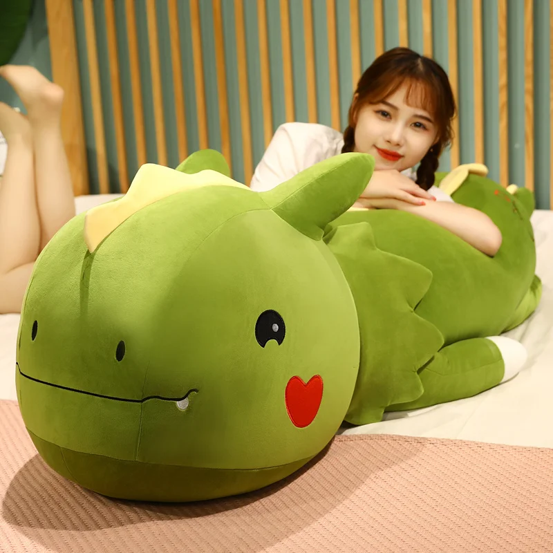 80cm/120cm Large Plush Dinosaur Kawaii Pillow Stuffed Animals Big