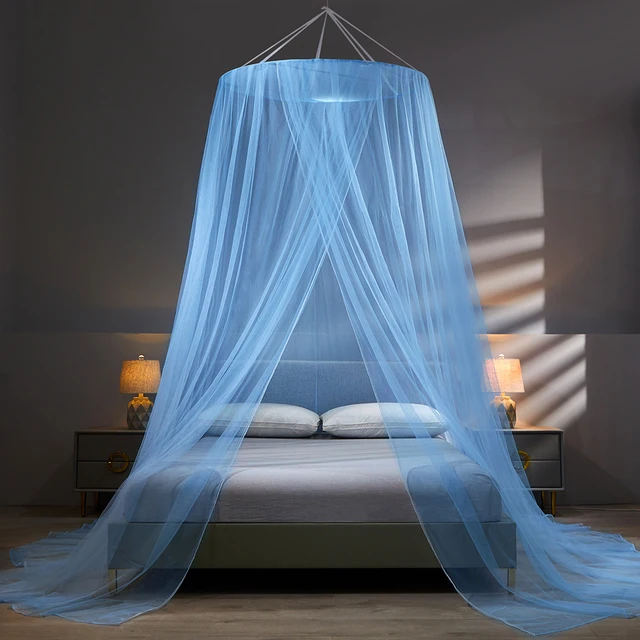 YanYangTian Bed Canopy on the Bed Mosquito Net Baldachin Camping Tent Repellent Tent Insect Curtain Bed Net Blue