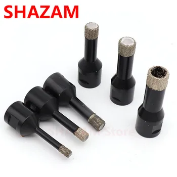 

Brazed Diamond Reaming Drill Core Bits M14 Thread 6 to 16mm Ceramic Brick Marble Wall Brick Dry Vacuum Drilling Stone Opener