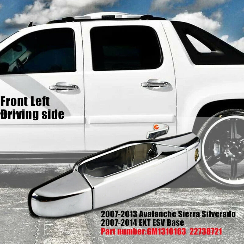 1х боковая наружная дверная ручка для Silverado 1500 Avalanche Yukon Escalade 22738721