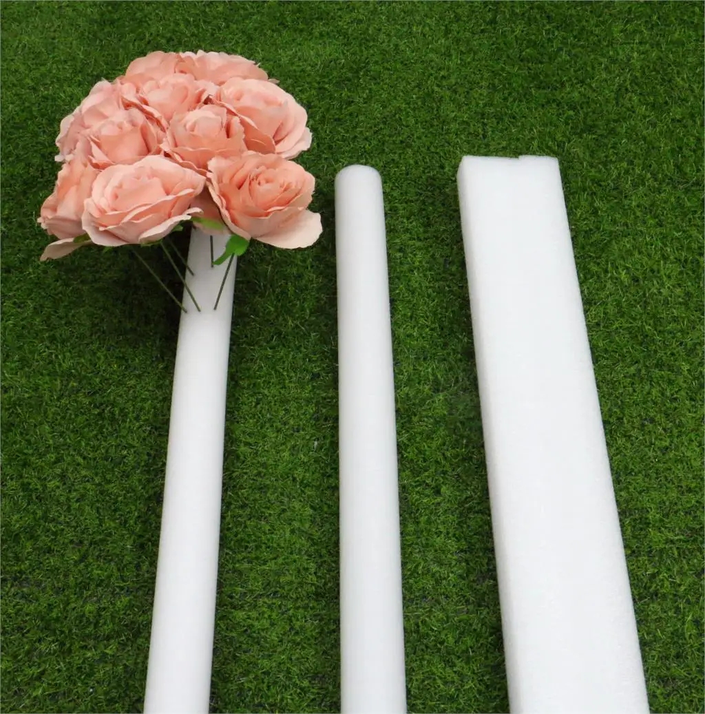 DIY пенопластовая лента свадебный цветок расположение база цилиндрическая белая палочка твердый круглый занавес цветок шар губка цветок стены реквизит