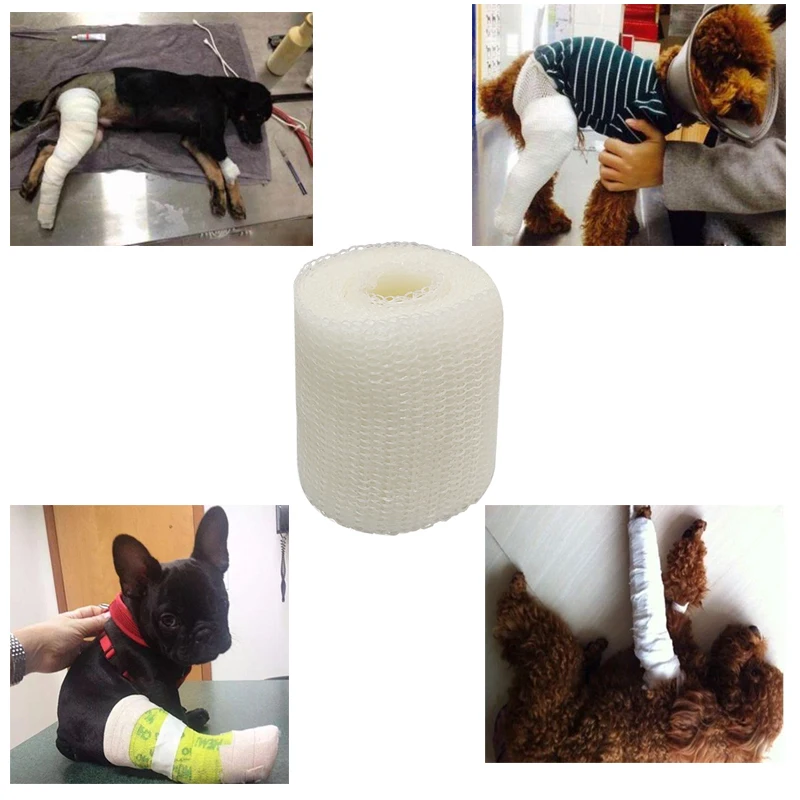 Polyester Orthopedic Casting Tape for Pet Animals High Polymer Fixed Bandage Cat Dog Fracture Fixation 5/7/10/15x360cm 1Roll