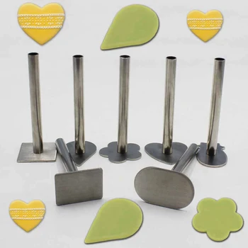 

1Set Pineapple Cake Hand Stamping Stainless Steel Push Pusher Mold Pineapple Crisp Push Plate Biscuit Die Baking Tool Mold