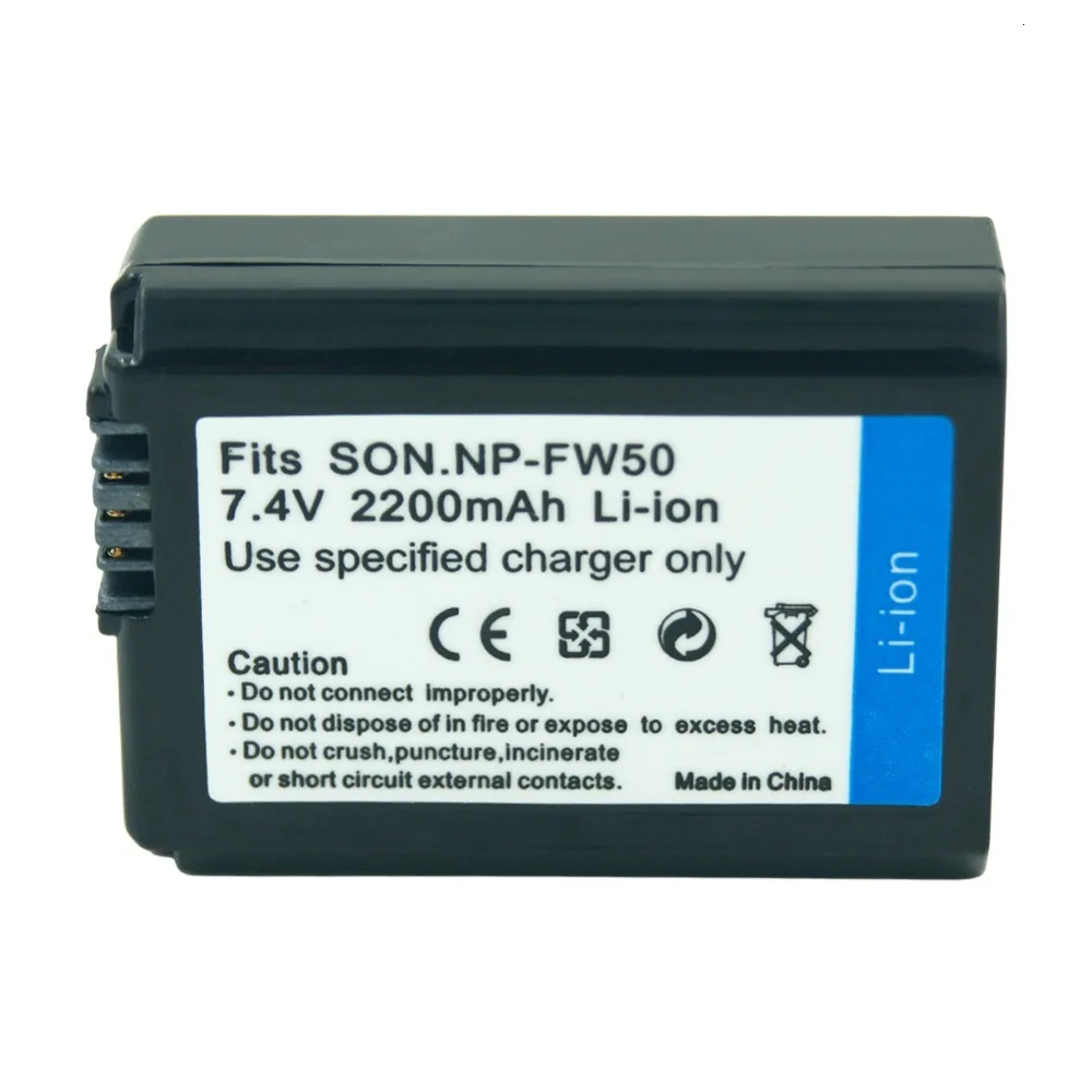 7.4v 2200mAh NP-FW50 NP FW50 NPFW50 Camera Replacement battery For Sony Alpha 7R a7R 7S a7S a3000 a5000 a6000 NEX-5N 5C A55