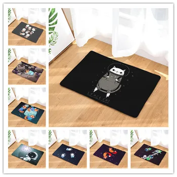

Small animals in space Doormat Home Decoration Non-slip Door Mat For Living Room/Bathtoom/Hallway/Kitchen/Outdoor