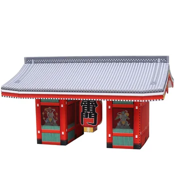 

Japan Senso-ji Temple Folding Cutting Mini 3D Paper Model House Architectural Papercraft DIY Kids Adult Craft Toys QD-135