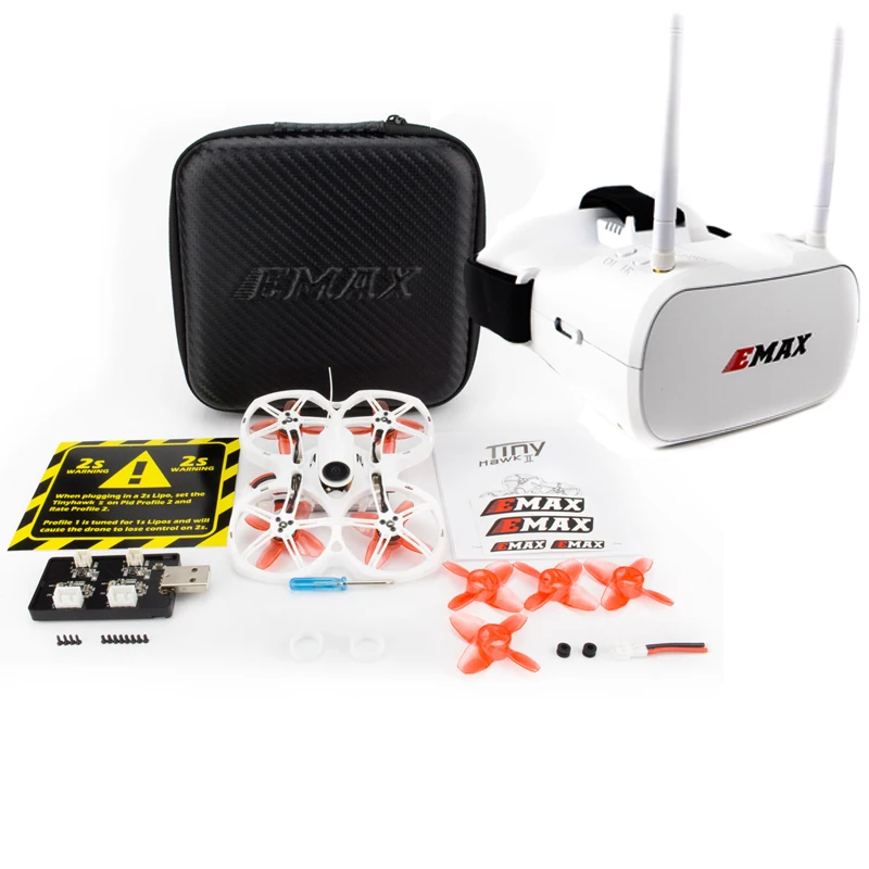 BNF and FPV Emax Tinyhawk S II 1-2S Крытый FPV гоночный Дрон с F4 Runcam Nano2 камера 200mw регулируемый VTX - Цвет: BNF and FPV