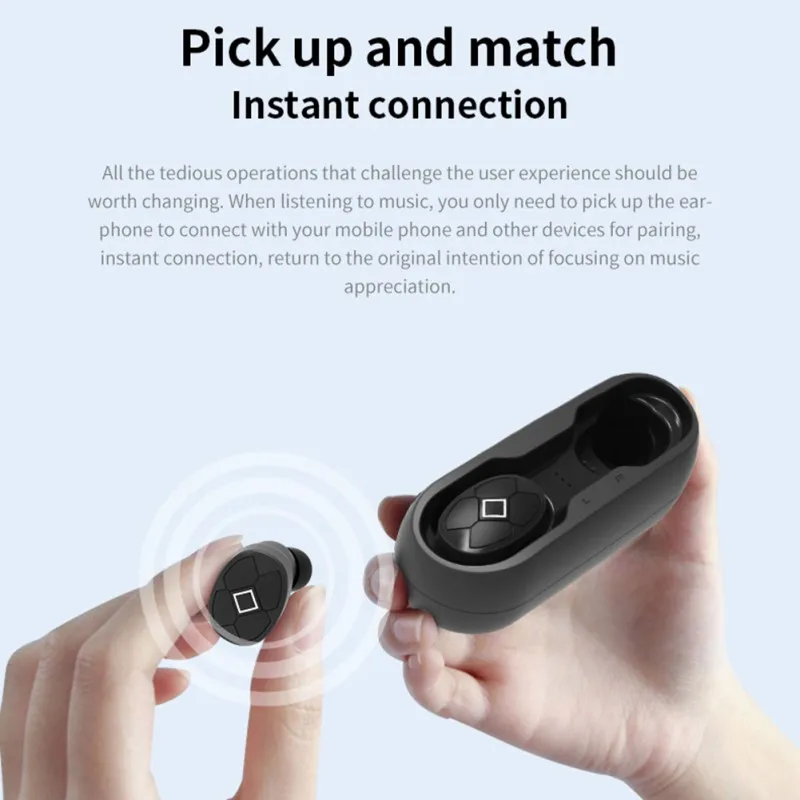 Беспроводные наушники V5 TWS, водонепроницаемые, Hi-Fi, Bluetooth, гарнитура 5,0, наушники с шумоподавлением, игровые наушники для смартфона, новинка