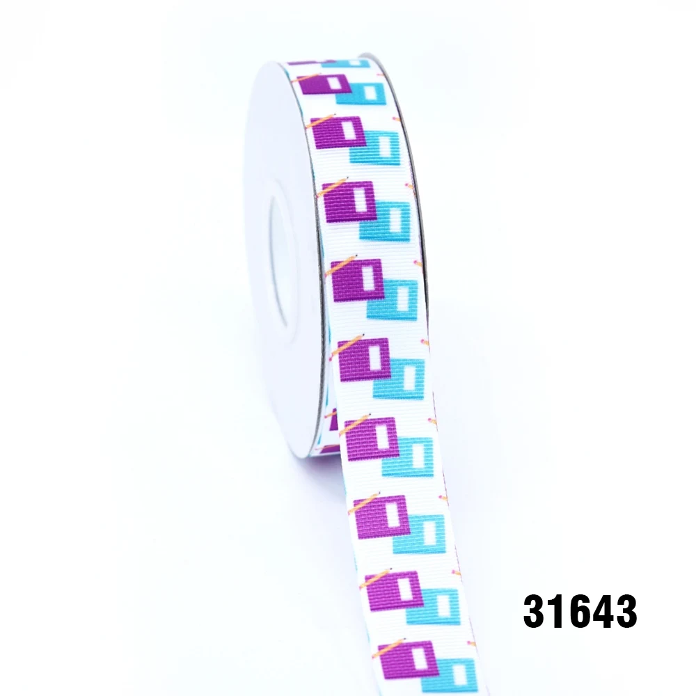 31643 50 ярдов в размер мультфильм ленты напечатанные grosgrain ленты 31540 - Цвет: 31643
