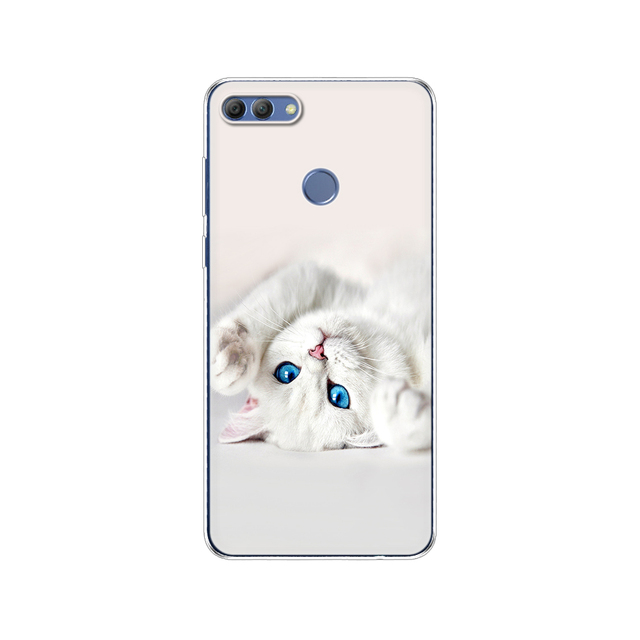 Huawei P Smart 2018  phone case protective 7S soft tpu silicone back cover 360 full protection printed transparent coating