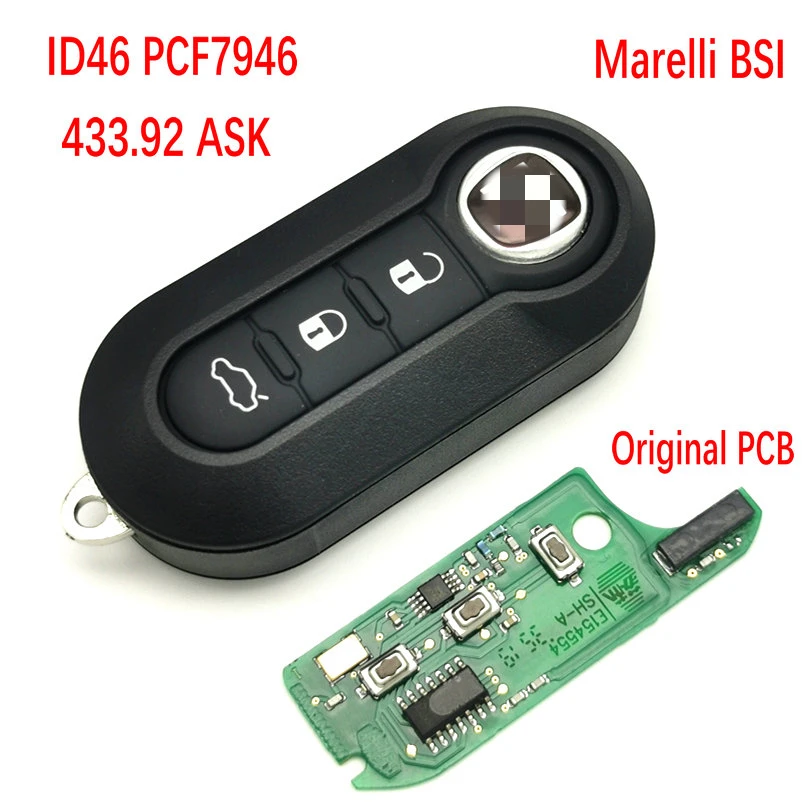 DATONG WORLD CAR REMOTE KEY FOR FIAT 500L MPV DUCATO CITROEN JUMPER PEUGEOT BOXER 2008-2015 433.92 ASK PCF7946 CAR SMART KEY