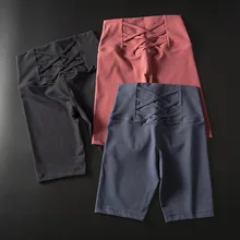 Wmuncc спортивные фитнес шорты персиковые бедра Эластичные Обтягивающие шорты для йоги быстросохнущие Высокая талия Бег тренировки тренажерный зал