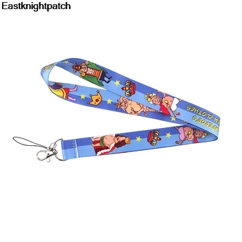 

12pcs/lot Cartoon King's new clothes Neck Strap Lanyard Key Card Identification Gym Mobile Phone USB Badge Holder for kids E0871