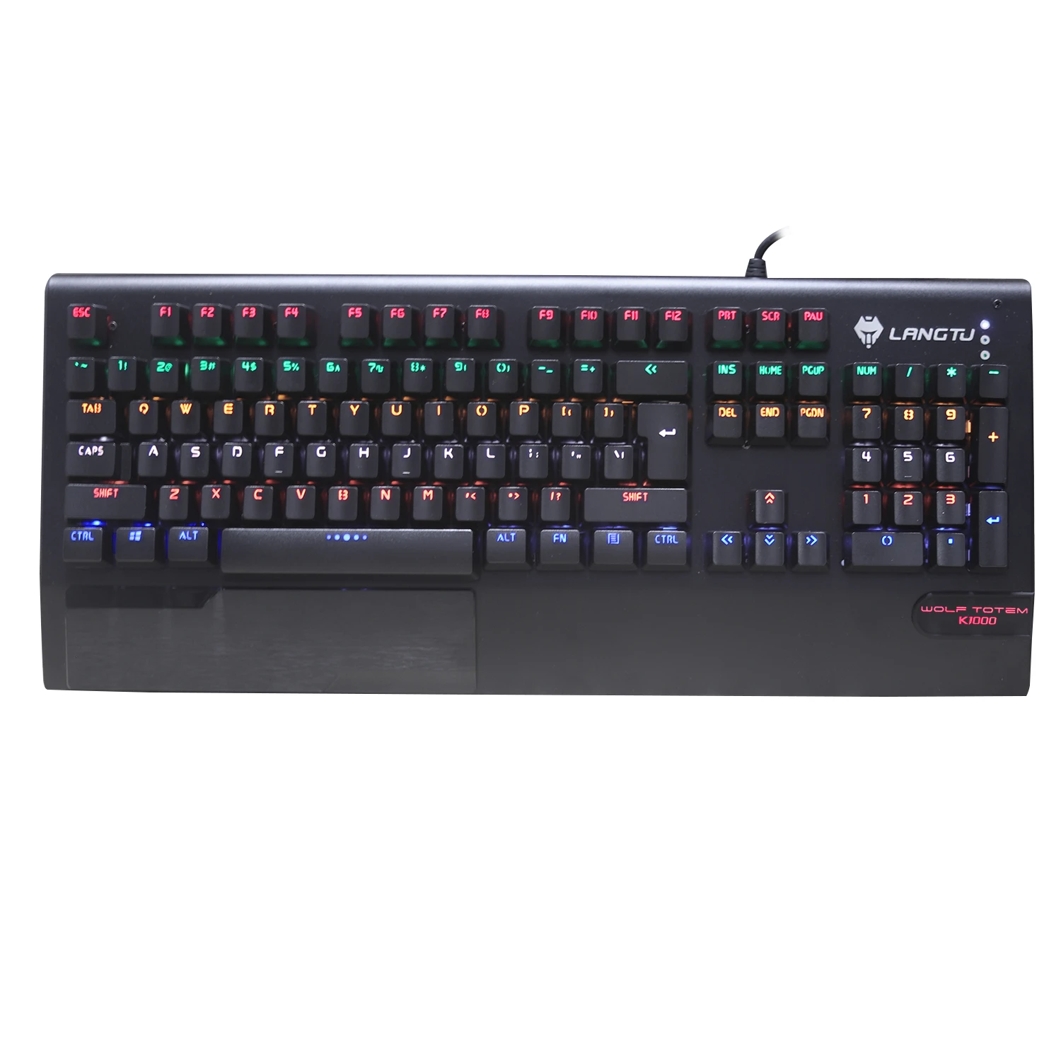 Keyboard 104 Keys Wired LED Backlight English Version Mechanical Gaming For PC Laptop Tablet