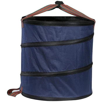 

Folding Garden Spring Bucket | Garbage Storage Bag, Fallen Leaves Bag, Garden Bag, Leaf Bag Garden Storage Bag Blue