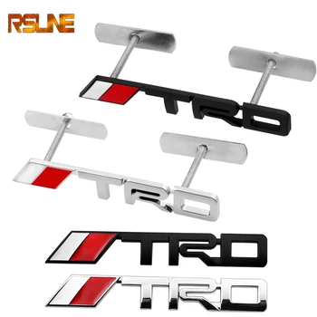 

Metal TRD Car Front Hood Grille Badge rear Emblem car tail sticker for Toyota CROWN REIZ COROLLA Camry Car Styling Accessories