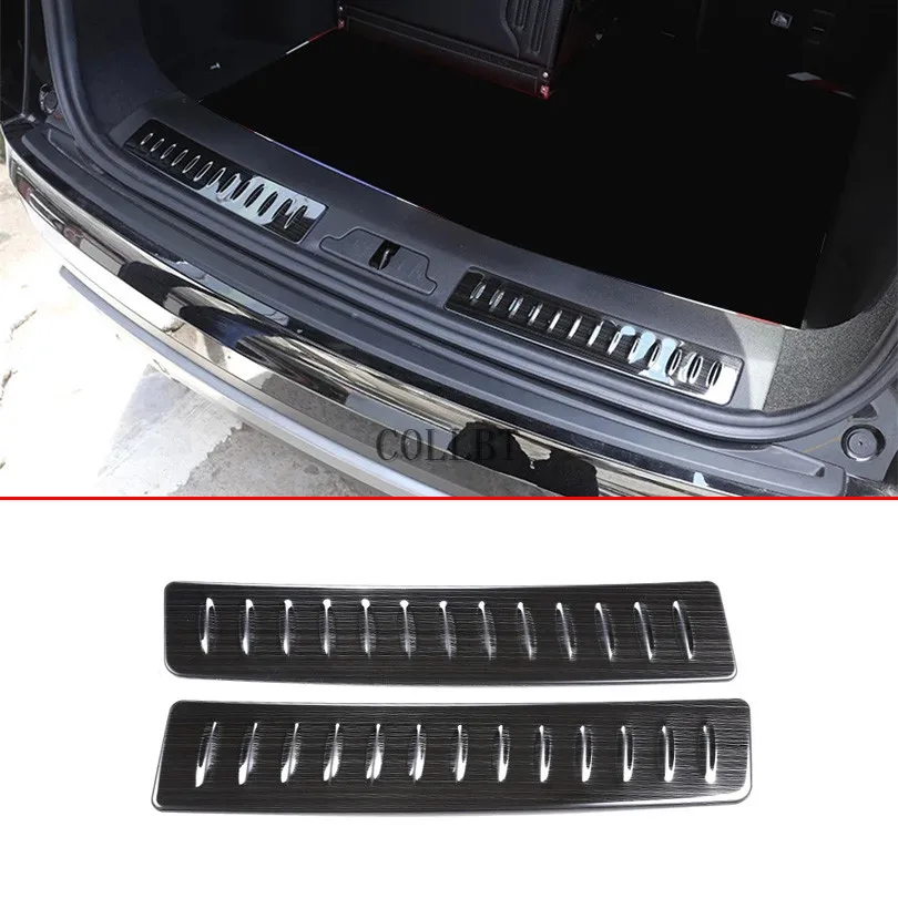 For Land Rover Range Rover Velar 20172020 Stainless Steel Black Rear