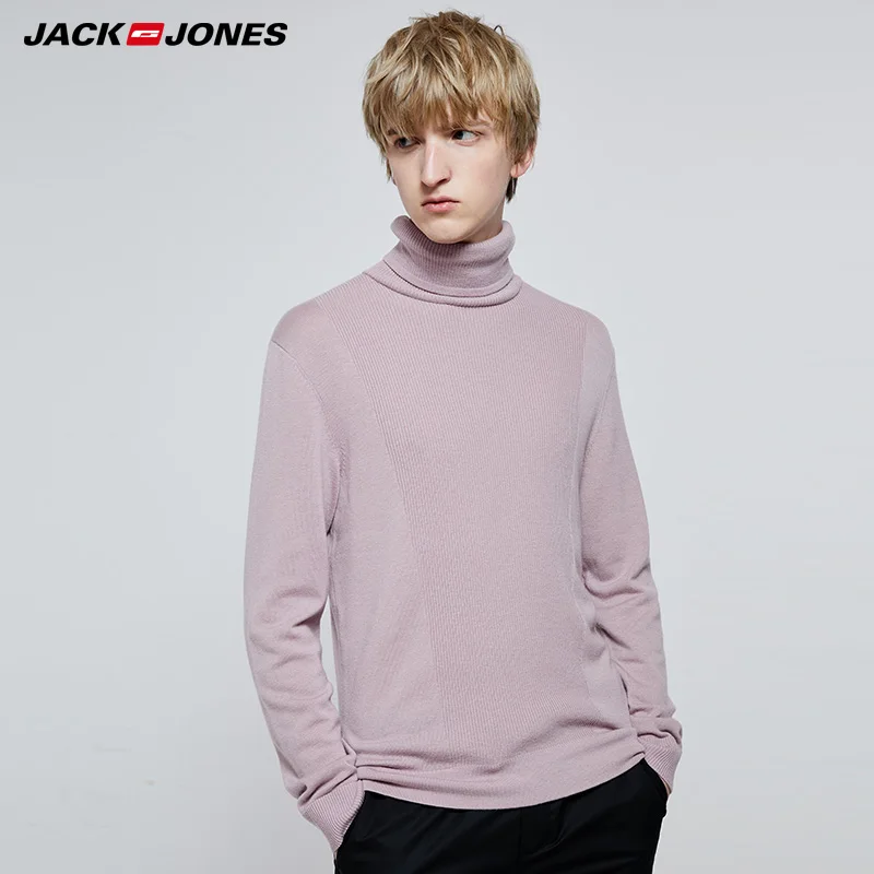 Осенне зимний шерстяной вязаный свитер с высоким воротом Jack Jones | 219324525|Джемперы