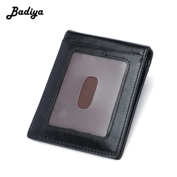 

Badiya RFID Men Genuine Leather Wallet Multi Slots Credit Card Holder Short Bifold Clutch Bag Luxury Brand Fashion Coin Purse