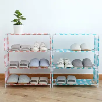 

Home furniture non-woven storage shoe rack corridor cabinet storage rack door shoe locker shelf LB11276
