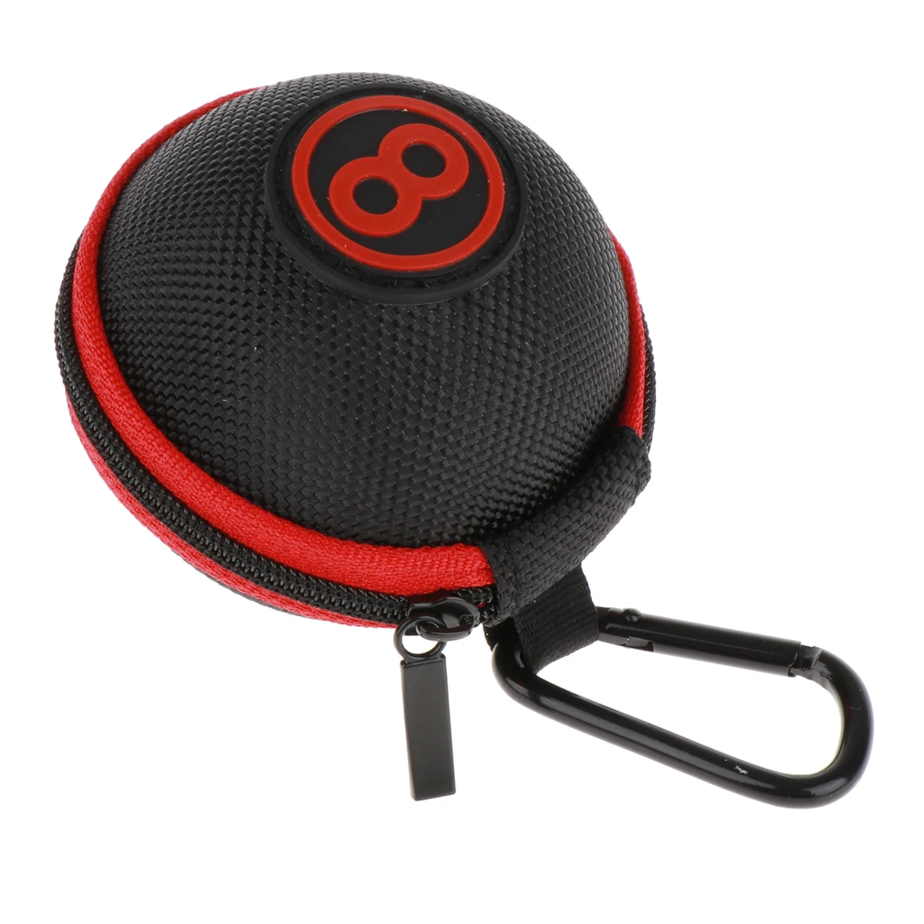 Details about   Portable Black Clip-on Cue Ball Case For Pool Ball Attching To Cue Stick Bag 