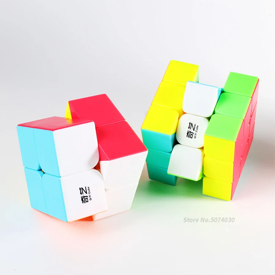 3x3x3 Кубик Рубика головоломка 2x2x2 магический куб без наклеек Qiyi Qidi Warrior W Cubo Mgiaco игрушки для детей