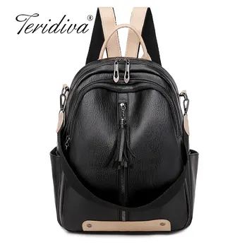

Fashion 2020 Women Backpacks Women's Leather Backpacks Female school backpack Shoulder bags for teenage girls Travel Backpack