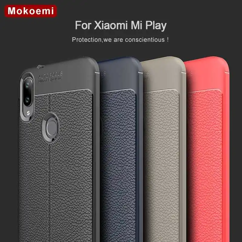 

Mokoemi Lichee Pattern Shock Proof Soft 5.84"For Xiaomi Mi Play Case For Xiaomi Mi Play Cell Phone Case Cover