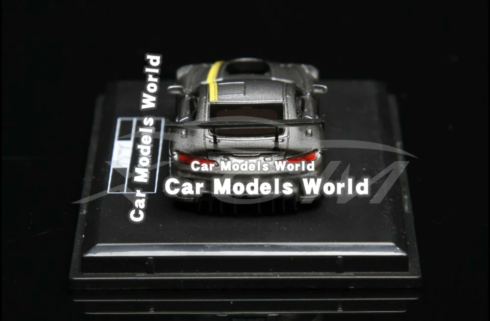 Полимерная модель автомобиля Avan Style Mercedes AMG GT3 1: 87 (серый/желтый) + маленький