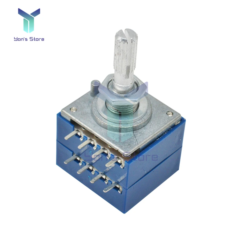 Rotary Potentiometer ALPS RH2702 A100K 100K 50K Dual 8 Feet Potentiometer Stereo Speaker Amplifier Volume