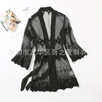 

Temperament and interest clothing Sexy nightclub dress cardigan nightgown