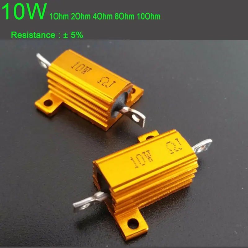 1ohm-10ohm 10W Мощный алюминиевый сплав резистор 4 ламповый усилитель испытательная нагрузка Комплект деталей