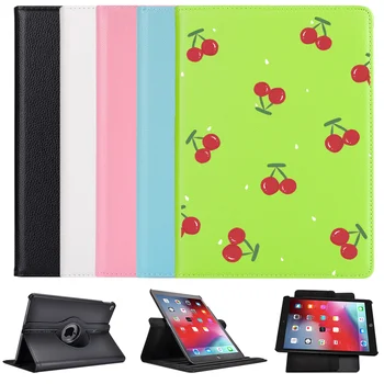 

Ipad 2 3 4 360°Rotating Leather Stand Case Cute Cherry Tablet Cover Protective For 2020iPad Pro 11 12.9 10.5 7.9 inch Mini 1 2 3