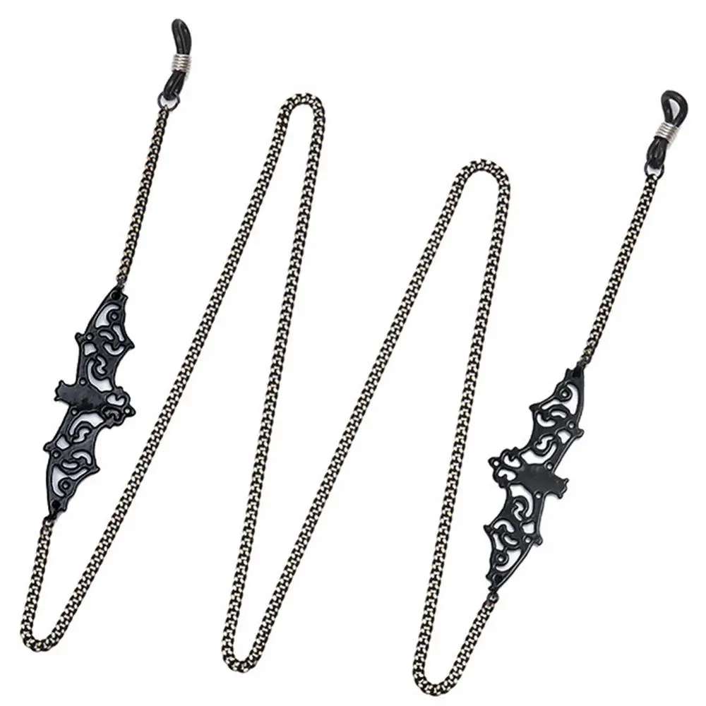Women Retro Black Bat Sunglass Chains Lanyards Eyewear Accessories Sunglasses Reading Glasses Strap cord glasses hanging rope glasses straps glasses chain glasses retainer