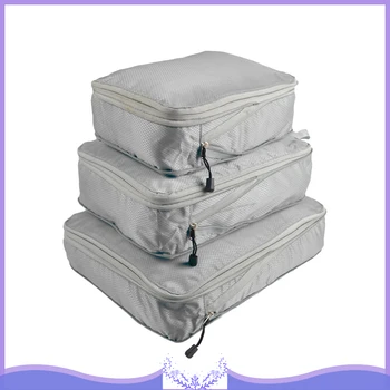 

3pcs Set Compressible Storage Bag Waterproof Storage Container Laundry Organizer Bag for Comforter Clothes Beddings Pillows