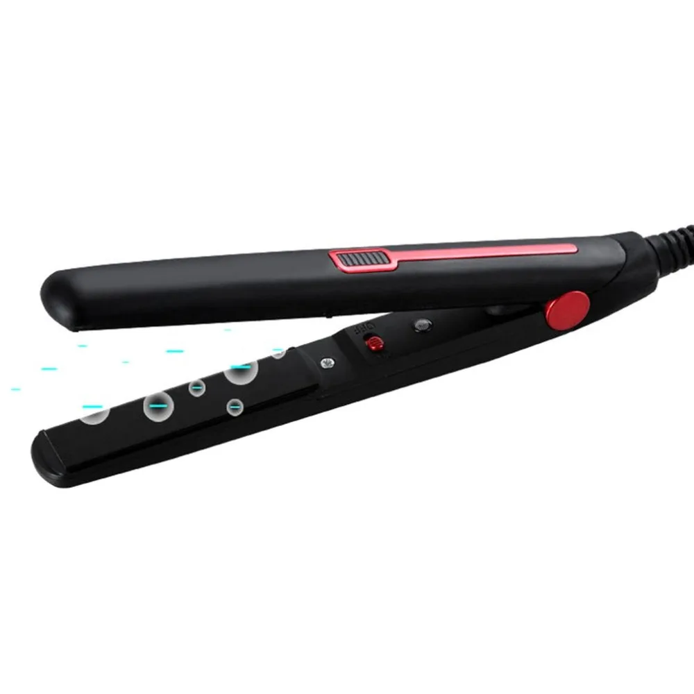 

Mini Portable Hair Straight Splint Plate Fringe Curling Straightener DIY Electric Curlers Hair Styling Tools Dry & Wet