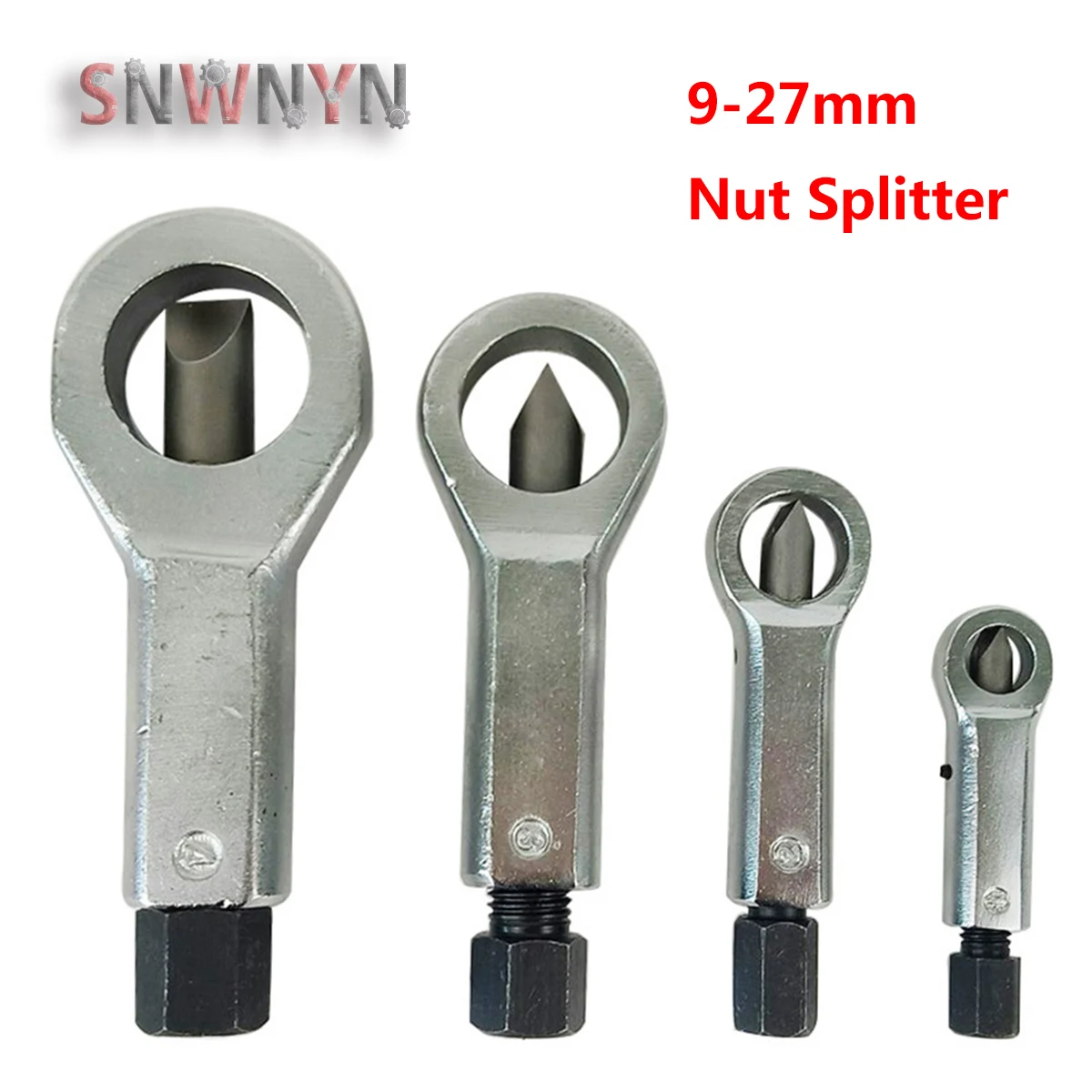 4Pc Nut Splitter Breaker Set 9-12mm 12-16mm 16-22mm 22-27mm Cracker Hand Tool 