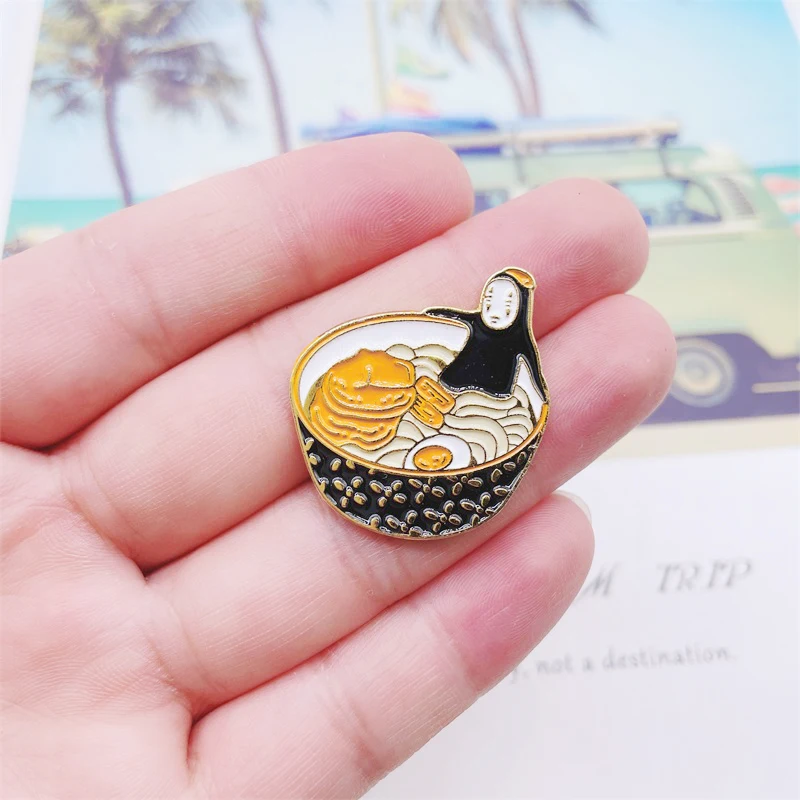 Happyyami Cartoon Ramen Bowl Enamel Brooch Pin – Funny Alloy Lapel Pin For Women, Birthday Party Accessory - View #12