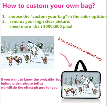

Customized custom notebook laptop tablet bag for 7.9 9.7 11.6 13.3 14.4 15 15.6 17 17.3 print Picture on laptop sleeve case