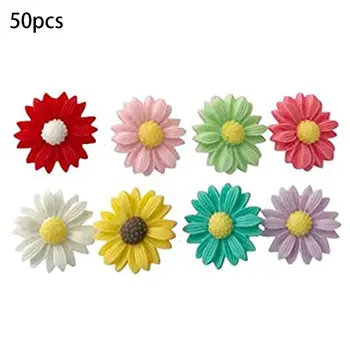 

50PCS Decorative Cute Thumb Tacks ThumbNails PushPins Push Pins Soft Flat for Photos Wall, Maps, Bulletin Board or Cork
