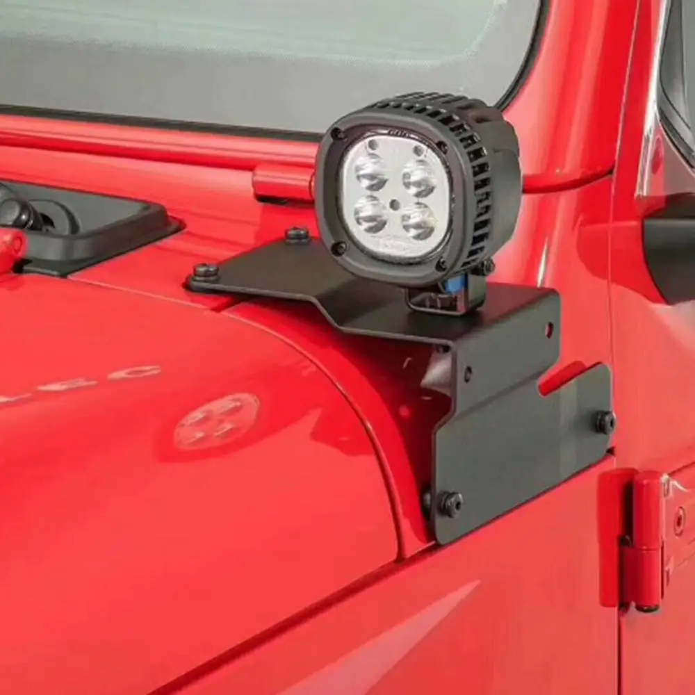 Автомобильный кронштейн для Jeep Wrangler JL+ Автомобильный светильник a-столб, светодиодный легкие крепления, держатель для Jeep Wrangler, аксессуары