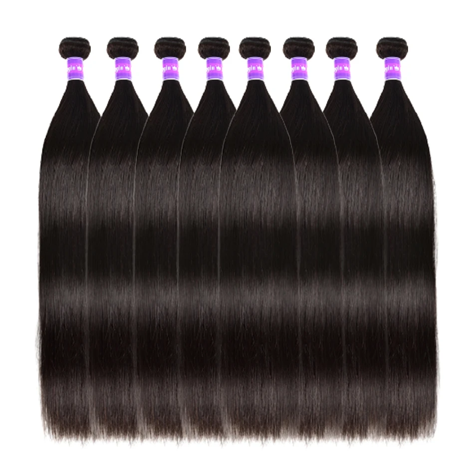 Straight Human Hair Bundles Wholesale Price 3/4/6/10/20 Deal Brazilian Unprocessed Virgin | Шиньоны и парики