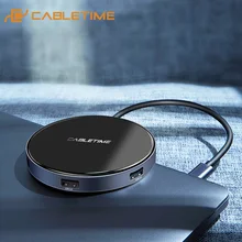 Кабель с зеркальным разъемом USB C для USB 3,0 HDMI RJ45 беспроводной зарядный usb type-c адаптер для MacBook Pro Air iWatch type C концентратор C260