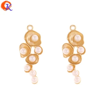 

Cordial Design 30Pcs 14*35MM Jewelry Accessories/Earring Connector/Imitation Pearl/DIY/Jewelry Making/Hand Made/Earring Findings