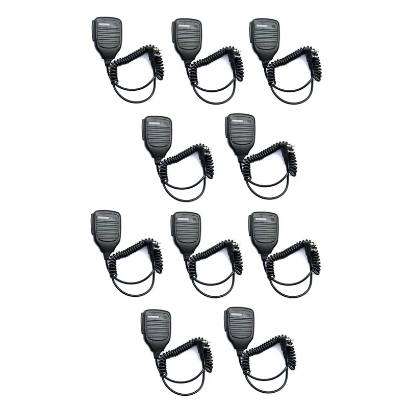 10pcs 2 Pin K Type Shoulder Remote Handheld PTT Mic Speaker Microphone For Kenwood Baofeng UV-5R BF-888s RT-5R H777 Ham Radio |